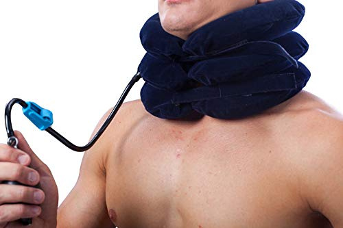 LOREY Aufblasbare Nackenstütze, Halsbandage NB-10019 Lila
