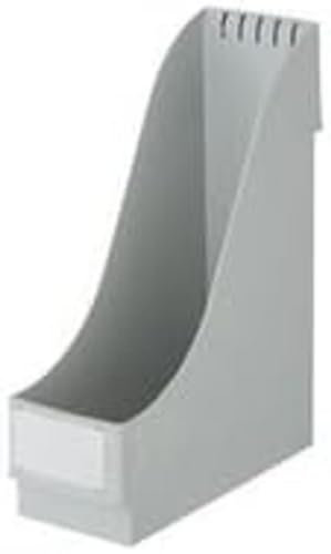 Leitz Stehsammler Extrabreit, 8er Pack, Ideal zur Ablage und Aufbewahrung von Dokumenten, Katalogen und Mappen im A4- und US-Format, Grau, 24250085