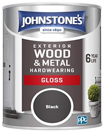 Johnstone's Exterior Hardwearing Gloss - Black 750ml