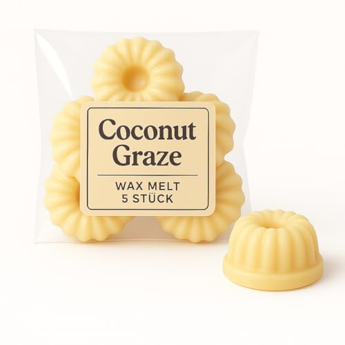Duftkerze Coconut Graze - Sommerlich Tropisch | 5er Set - Duftwachs Duftmelt