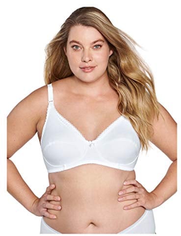 Naturana 5089 Women's Non-Wired Full Cup Nursing bra, White, 34C