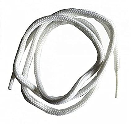 Collonil 1 Paar Schnürsenkel Kordel - rund - dick - Ø 3 mm Längen (100 cm, Weiss)