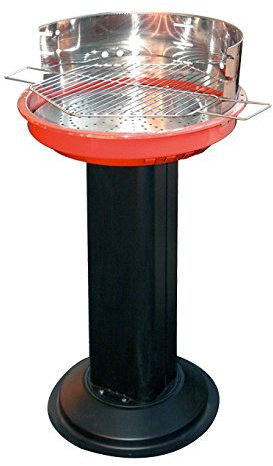 BARBECUE A CARBONELLA CHEF BLACK TONDO CON PIANTANA h. 87