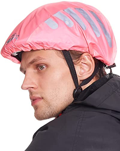 BTR Regenschutz für Fahrradhelm, winddichter Regenüberzug, atmungsaktiver und wasserfester Helmüberzug