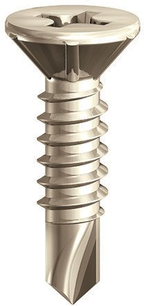 Countersunk, Phillips Recess, Self Tapping Thread, Self Drill-Point - Size: 3.9 x 19mm - Finish: Stainless Steel - 122ss Pack of: 1000