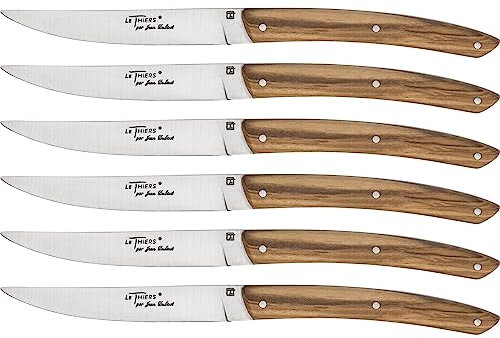 Le Thiers - Coffret 6 couteaux bois d olivier le thiers prestige