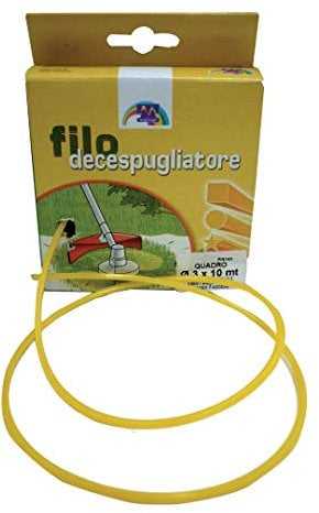 Maniver Filo per decespugliatore quadro, diametro 3,0 x 10 mt