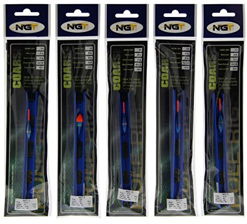 NGT FO-POLERIG-COARSE-10 Pack Of 10 Assorted General 'coarse' Pole Rigs - Transparent, Standard