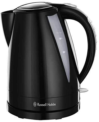 Salton Europe Limited Russell Hobbs Black Plastic Buxton 1.6 L Kettle with concealed 3kW Element