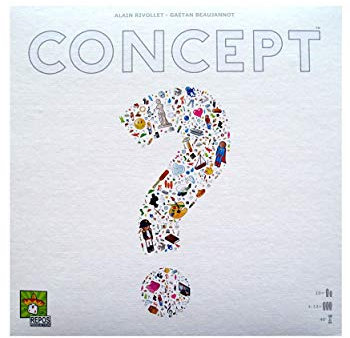 Repos Productions , Concept, Board Game, Ages 10+, 4 to 12+ Players, 40 Minutes Playing Time