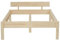 TUGA - Holztech Naturprodukt MASSIVHOLZBETT DAYBETT MASSIV Holz Bett HOLZBETT FSC 300Kg 120 x 200cm unbehandelt EXTRA HÖHE 48cm