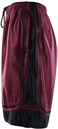 ChoiceApparel Zweifarbige Trainings-/Basketball-Shorts für Herren mit Taschen (Größe S bis 4XL), Rot/Ausflug, einfarbig (Getaway Solids), XL