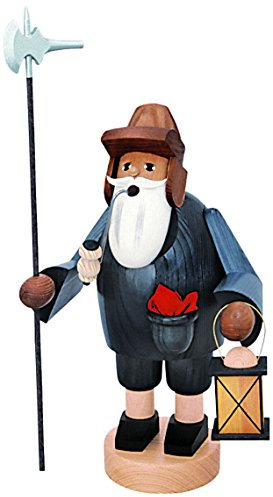 KWO Olbernhau 21022 Räuchermännchen Nachtwächter, 18 cm