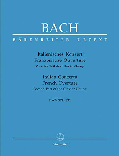 Italienisches Konzert F-Dur Bwv 971 +. Klavier
