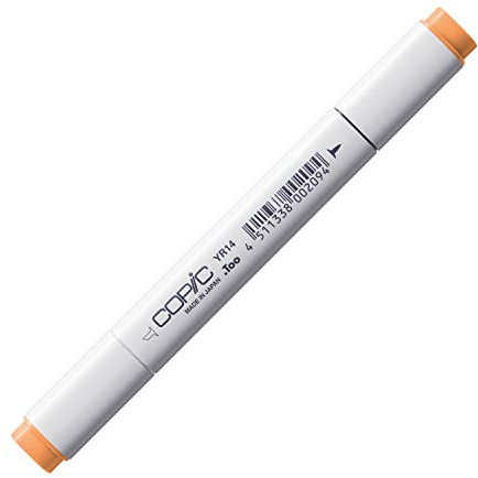 Copic Classic Coloured Marker Pen - (YR-14) Caramel, For Art & Crafts, Colouring, Graphics, Highlighter, Design, Anime, Professional & Beginners, Art Supplies & Colouring Books