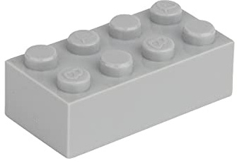 Q-Bricks Bausteine Classic – 1000 Stück Basic Steine 2x4 Noppen, Kompatibel mit gängigen Marken, Ideal für Kreative Bauen (Fenstergrau)