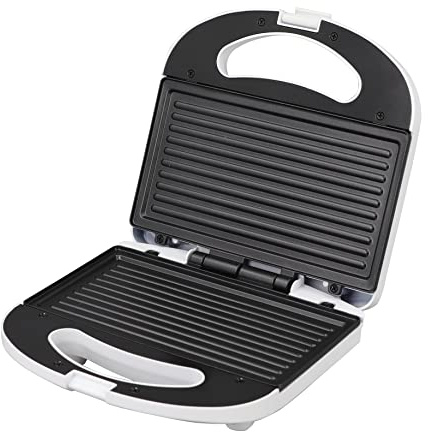 Better Chef Basic Contact Grill | Non-Stick | Panini Style | 8-Inch Width | Cord & Upright Storage (White)