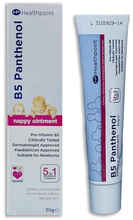 Healthpoint B5 Panthenol Nappy Cream, Softens, Moisturises And Protects, Breathable Barrier Helps Prevent Nappy Rash, Pro Vitamin B5, Dermatologist And Paediatrician Approved, Suitable For Newborns