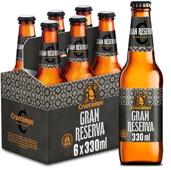 Cruzcampo Gran Reserva Cerveza Tostada Pack Botella, 6 x 33cl