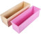 Silicone Liner Soap Moule Avec Boîte En Bois Rectangle Savon Moule DIY Faire Outil Bougies Cake Bake Moule