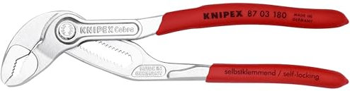 Knipex Cobra slip-joint Pliers – Pinza, slip-joint Pliers, 4,2 cm, 3,6 cm, Acciaio Cromo Vanadio, di plastica, rosso)