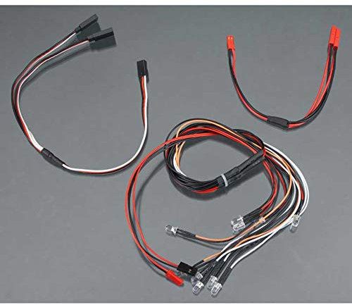 Integy RC Model LED Light Set System for 1/10 Touring Car (6V) 4 White, 4 Red & 2 Orange LEDs