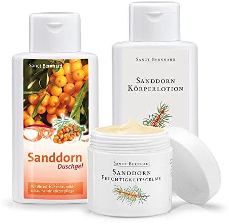 Sanct Bernhard Sanddorn Pflegeset | Creme, Körperlotion & Duschbad