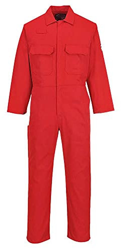 Portwest BIZ1 Men's Protective Workwear Overalls Bizweld FR Coverall Red, Medium