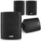 4x Black Weatherproof 100V Line Speakers 280W