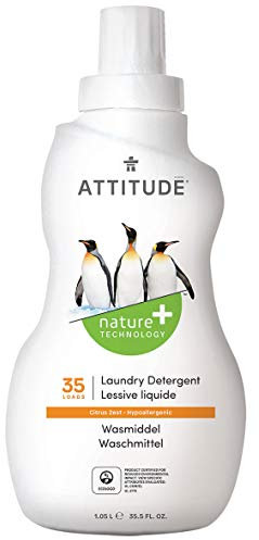 ATTITUDE Flüssigwaschmittel für 35 Maschinen, Zitrusfrucht, 1er Pack (1 x 1.05 l)
