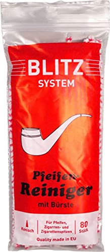 denicare 5 X Blitz Bürsten-Pfeifenreiniger, rot/weiß, HEIM, Unscented, Brush-Type Drain Cleaner, 5 x 80 Stück, Konische Rohrreiniger mit Pinsel, Solid