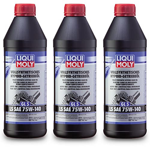 3x LIQUI MOLY 4421 Vollsynthetisches Hypoid-Getriebeöl (GL5) LS SAE 75W-140 1L