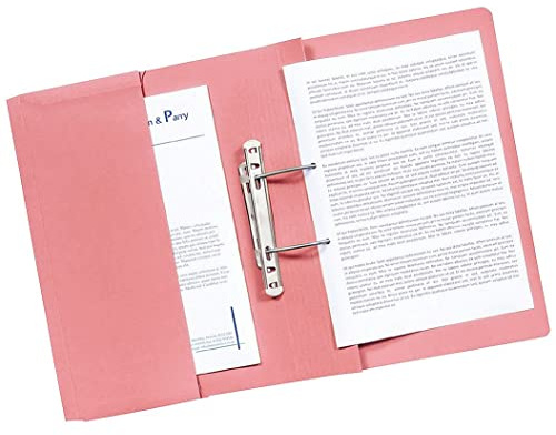 Q-Connect Transfer Pocket File 38mm Capacity Foolscap Pink (Pack of 25) KF26098