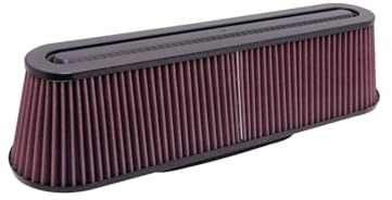 K&N Filters RP-5161 - Filtro dell'aria universale per auto e moto, con parte superiore e base in fibra di carbonio