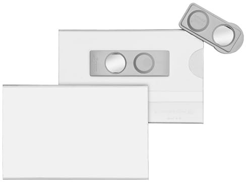 VELOFLEX 2014500 - Namensschild Velocard, 90 x 57 mm, mit Magnet, 25er Packung, transparent, besonders drehsicher