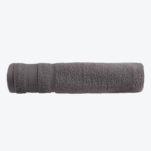Allure Zero Twist Bath Sheet, Extra Large Bath Towel, 100 x 150cm, 100% Egyptian Cotton (Charcoal)