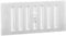 Map Adjustable Air Vent With Flyscreen Cover, 6 x 3 (152mm x 76mm), Hit & Miss Ventilation Cover, White