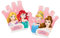TATAWAY Unisex Adulto 2108011 Disney Mädchen Princess Fahrradhandschuhe, Rosa, XS (4-8 anni), 0, Taglia unica
