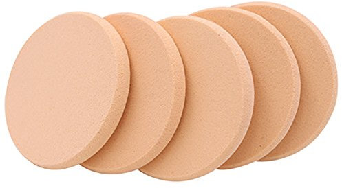 5Stk. Sanft Makeup Puderquaste Make-up Schwamm Schwämmchen Kosmetikschwämmchen (Round Schwamm)