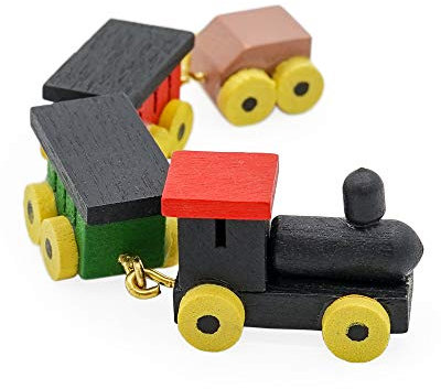 Odoria 1/12 Miniatur Holz Zug Puppenhaus Zubehör