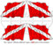 Tauchen Waving Flag Diver Dive Down 5,1 cm (50 mm) Vinyl bumper-helmet Sticker, Aufkleber X4