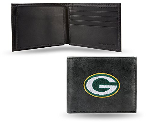 Rico Industries NFL Embroidered Leather Billfold Wallet