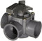Jandy 3406 Space Saver 3 Port 1-1/2 bis 2 Zoll Positive Dichtung Pool/Spa Ventil, grau