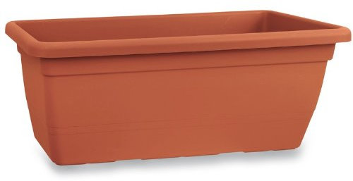 Blim Anthea - Vaso Rettangolare di fiori, Nero (Anthracite), 50x 25x 22.5 cm