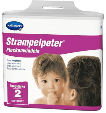 Strampelpeter Flockenwindeln Saugstärke 2 - (224 Stück).