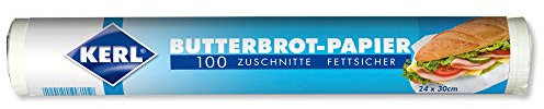 KERL Butterbrot-Papier, 24 x 30 cm, 100 Zuschnitte