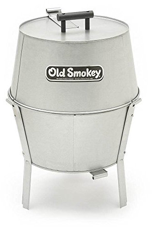 Old Smokey Holzkohlegrill #18 (mittel), Weiß