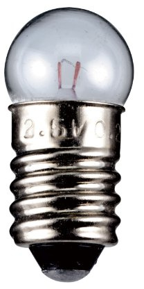 Goobay Kugelförmige Lampe; L-3646 IVP E10 Taschenlampen- Kugellampe 0,7W 200mA 3,5V