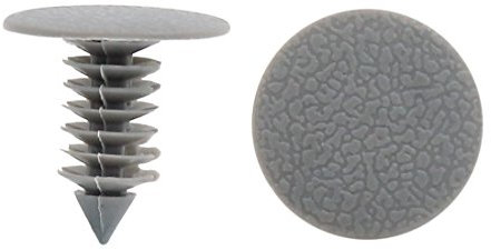 sourcing map 50 Pièces Rivet en Plastique Clip de retenue Porte Garde-Boue Voiture Agrafe Gris pour Auto