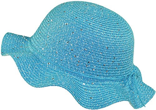 Harrys-Collection Mädchenhut mit Pailetten, Kopfgröße:52, Farben:türkis